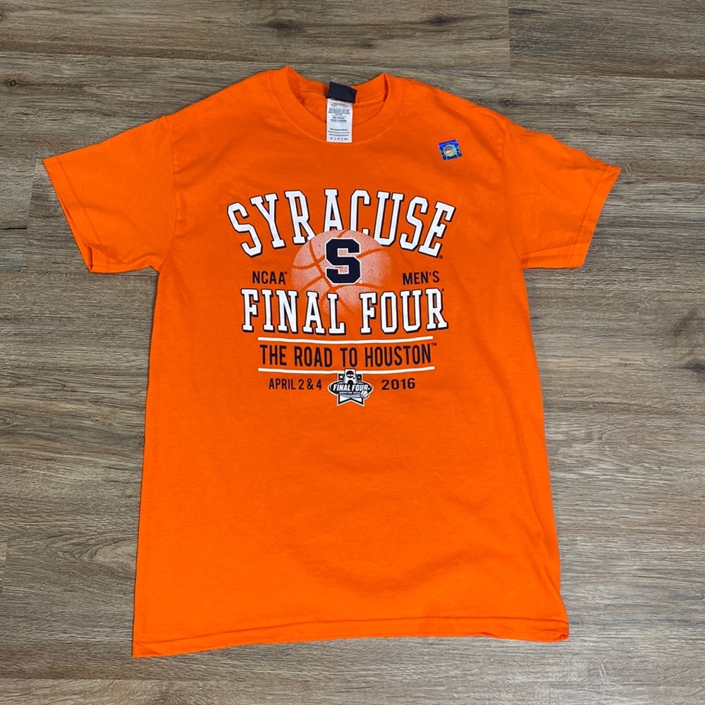 NEW Syracuse University Men’s Final Four Basketball T Shirt, 2016 NCAA Size Smal